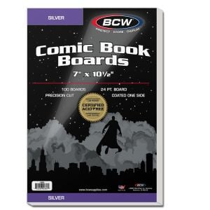 BCW Silver Comic Backing Boards, 100 pack