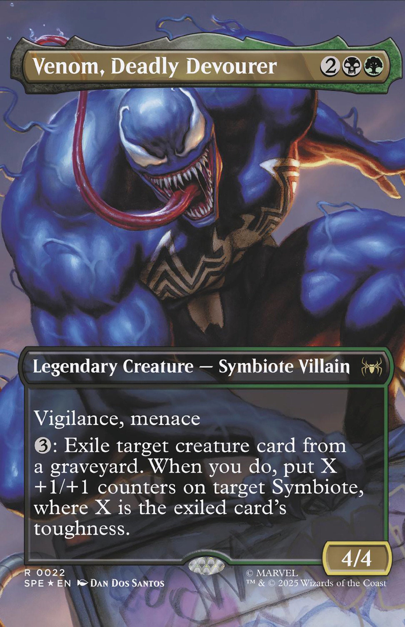 mtg variant cards Venom #258 Dan Dos Santos Magic: The Gathering Variant – The Inkrunners
