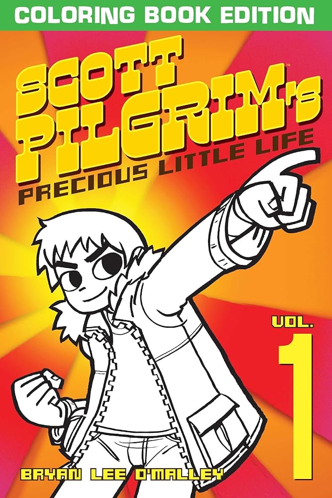 Scott Pilgrim's Precious Little Life Coloring Book cover image