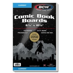 BCW Current Comic Backing Boards, 100 pack