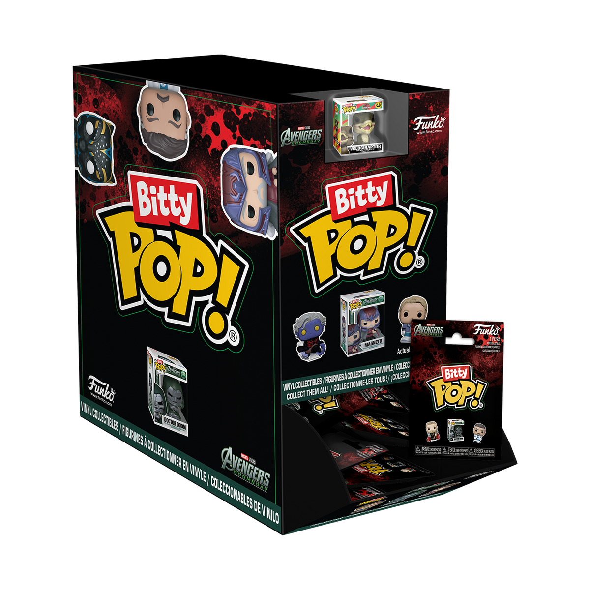 Funko Mystery Bitty Pop! Avengers: Doomsday display